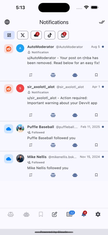 VeriSieve consolidated notifications